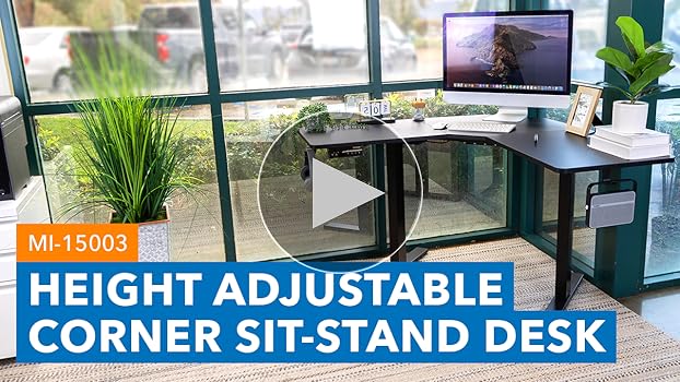 事務机・学習机 Standing Desk Amazon.com: Mount-It! Electric L-Shaped Standing Desk, Dual